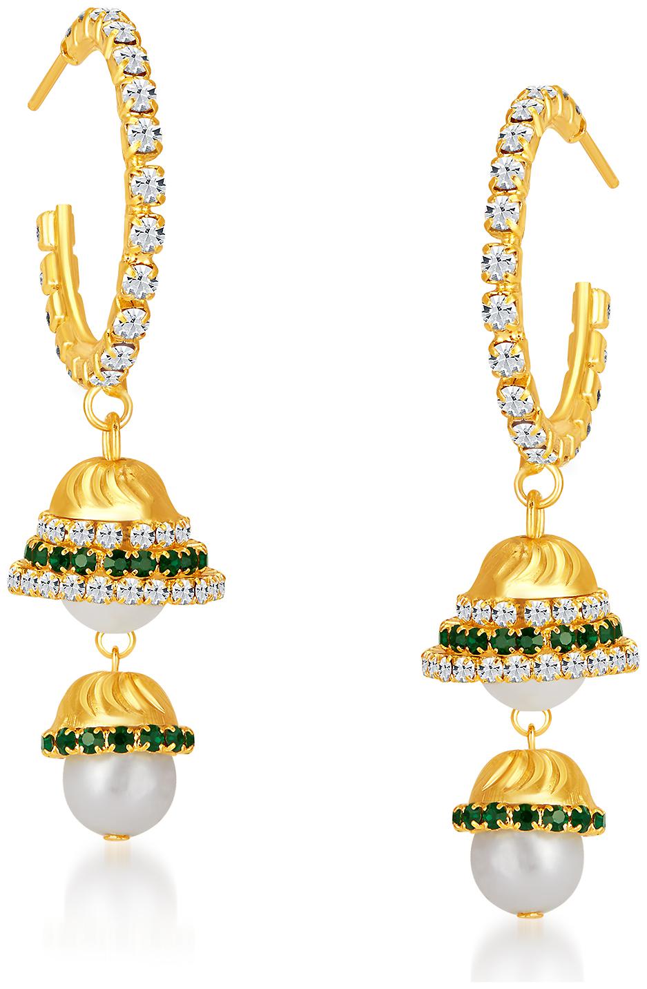 

Sukkhi ShoStopper Exotic Gold Plated Austrian Diamond Earring