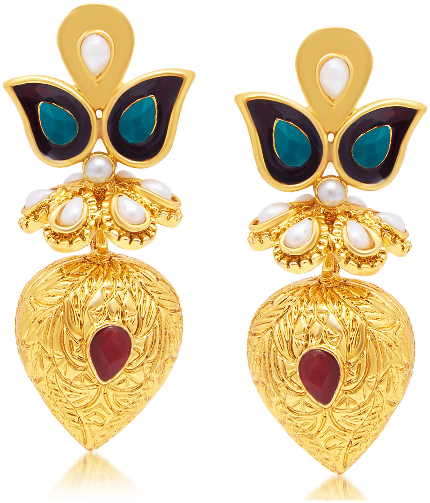 

Sukkhi Splendid Gold Plated Dangle Earring For Women