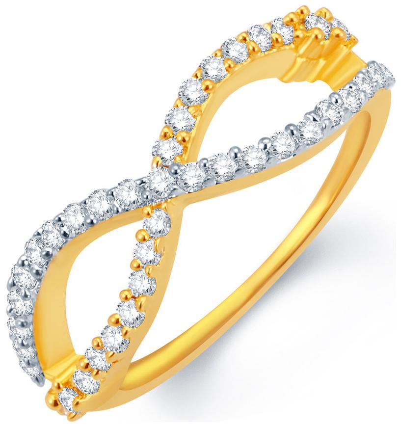 

Sukkhi Stunning Gold And Rhodium Plated Cz Ring