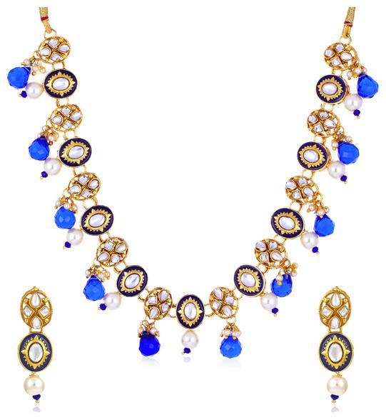

Sukkhi Stunning Gold Plated Necklace Set for Women