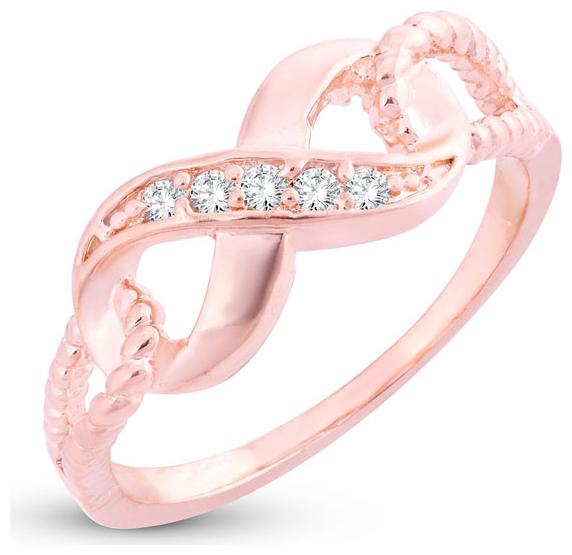 

Sukkhi Stunning Infinity knot Valentine Gold Plated Ring for women