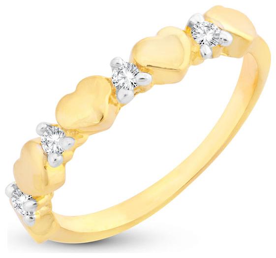 

Sukkhi Stylish Heart full of love Valentine Gold Plated Ring for women