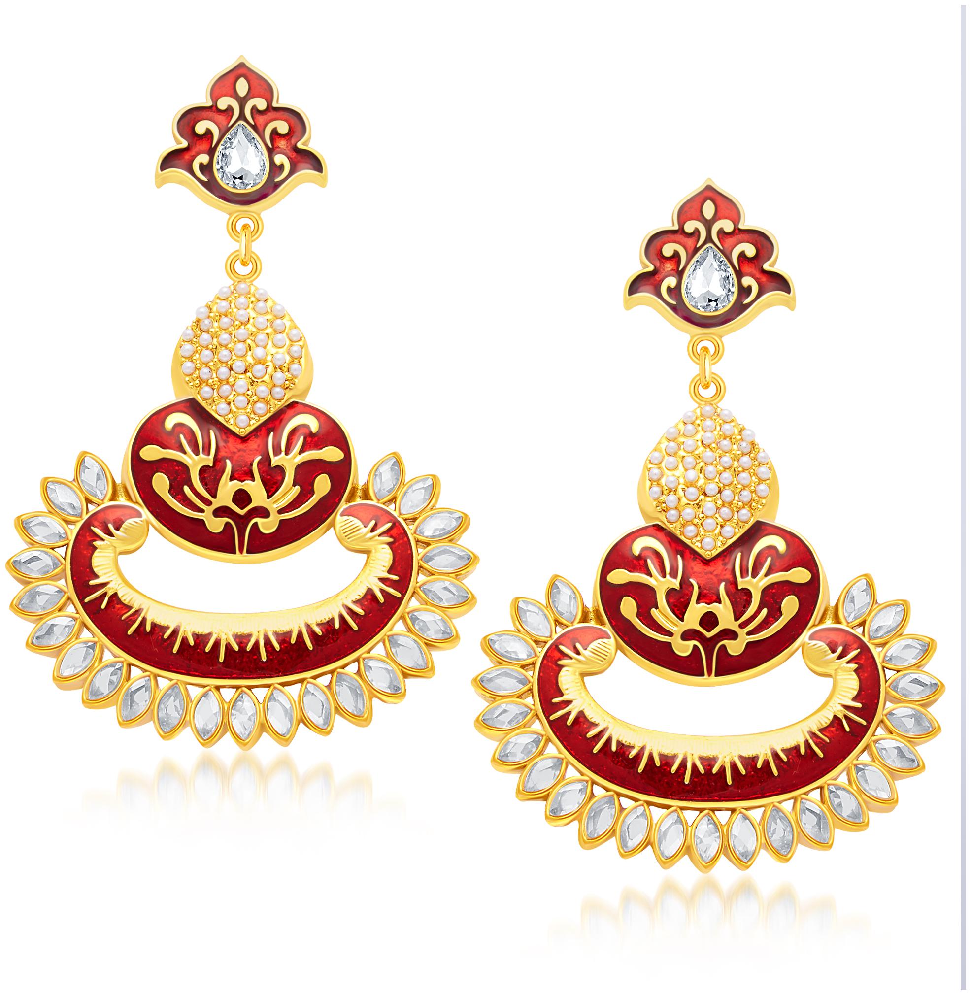 

Sukkhi Sublime Gold Plated Dangle Earring For Women