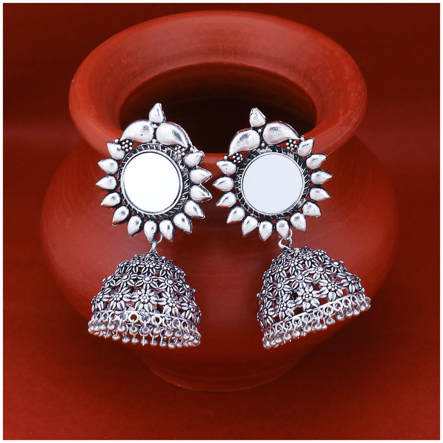 

Sukkhi Tibale Oxidised Jhumki Earring for Women