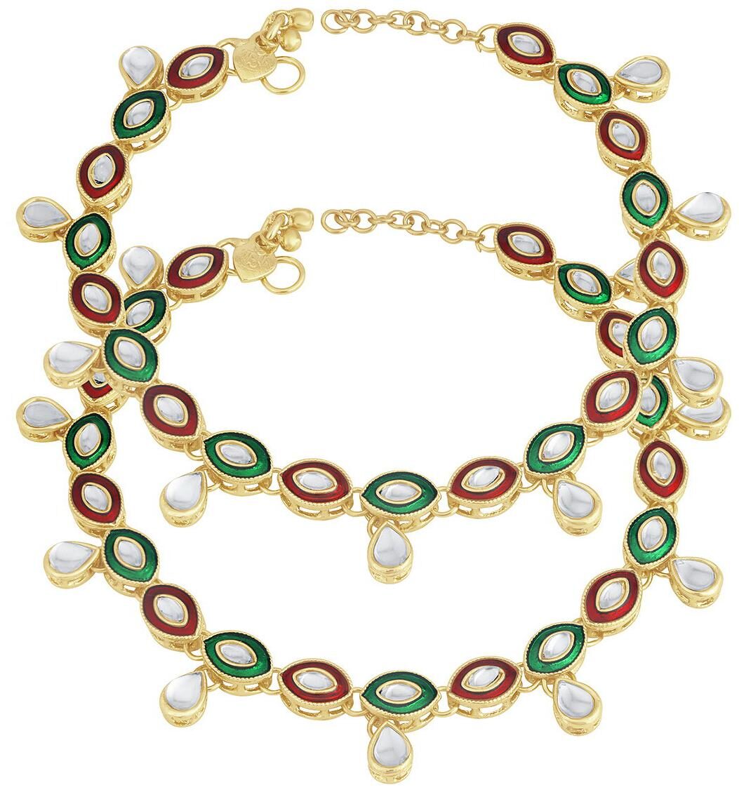 

Sukkhi Traditional Gold Plated Anklet for women