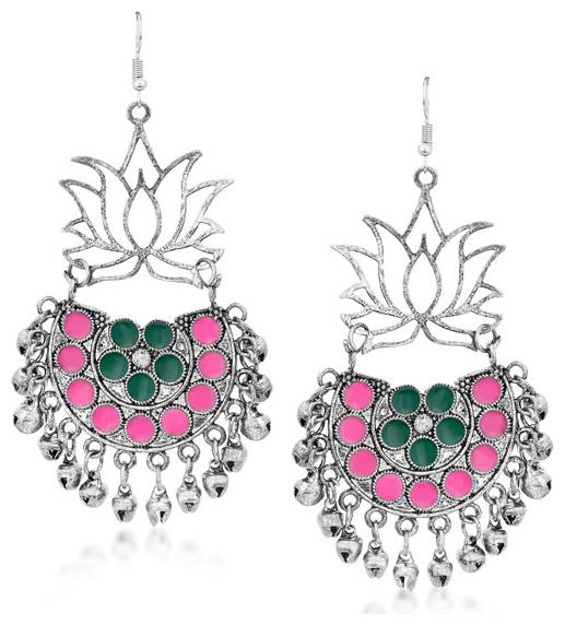 

Sukkhi Traditional Rhodium Plated Chandbali Earring for Women