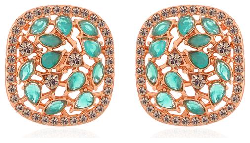 

Sukkhi Trendy Square Shape Rose Gold Plated Stud for Women