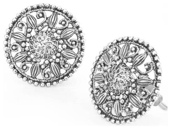 

Sukkhi Trendy Oxidised Floral Stud Earring For Women