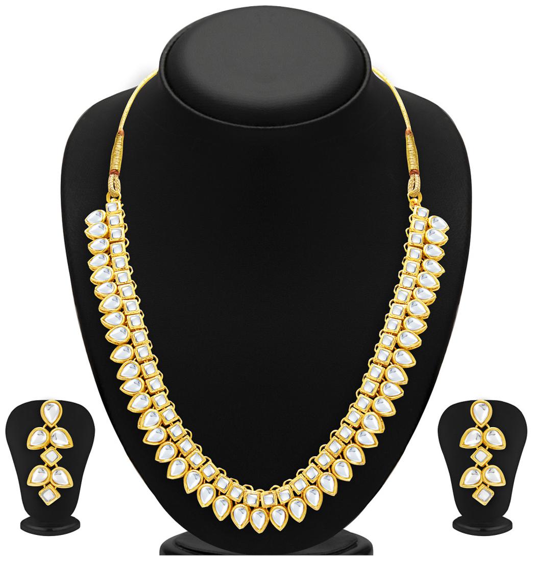 

Sukkhi Youthful Gold Plated Kundan Necklace Set For Women