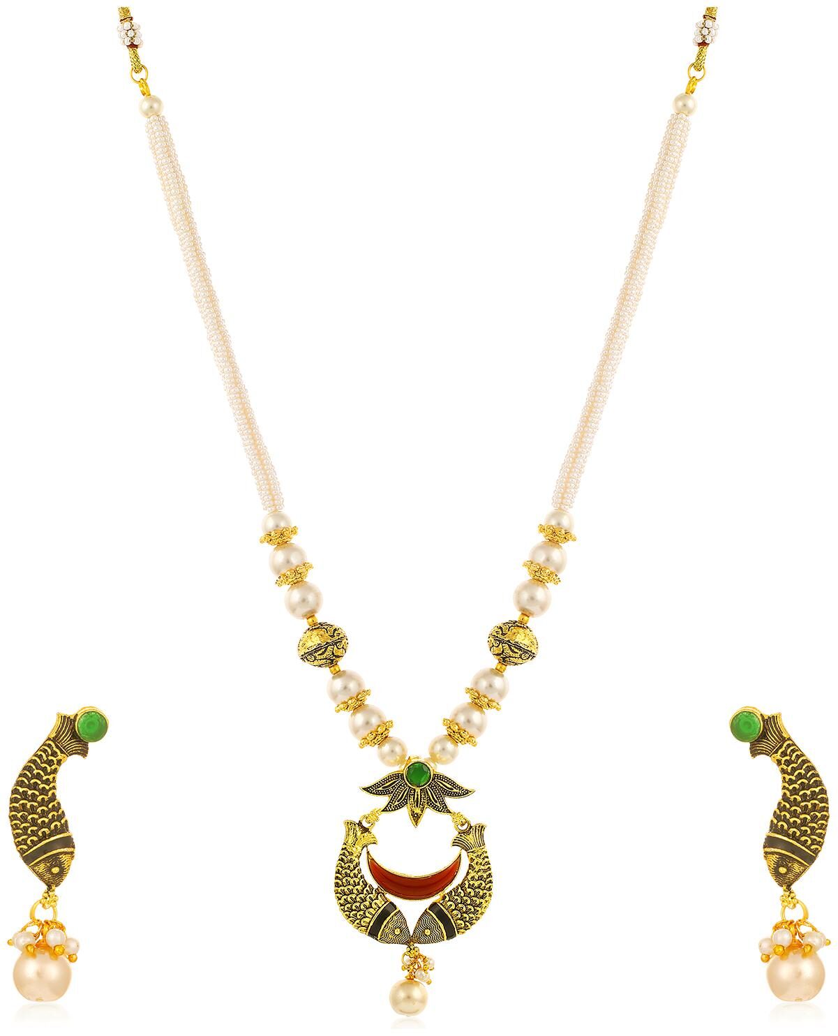 

Sukkhi Youthful Collar Gold Plated Necklace Set for Women