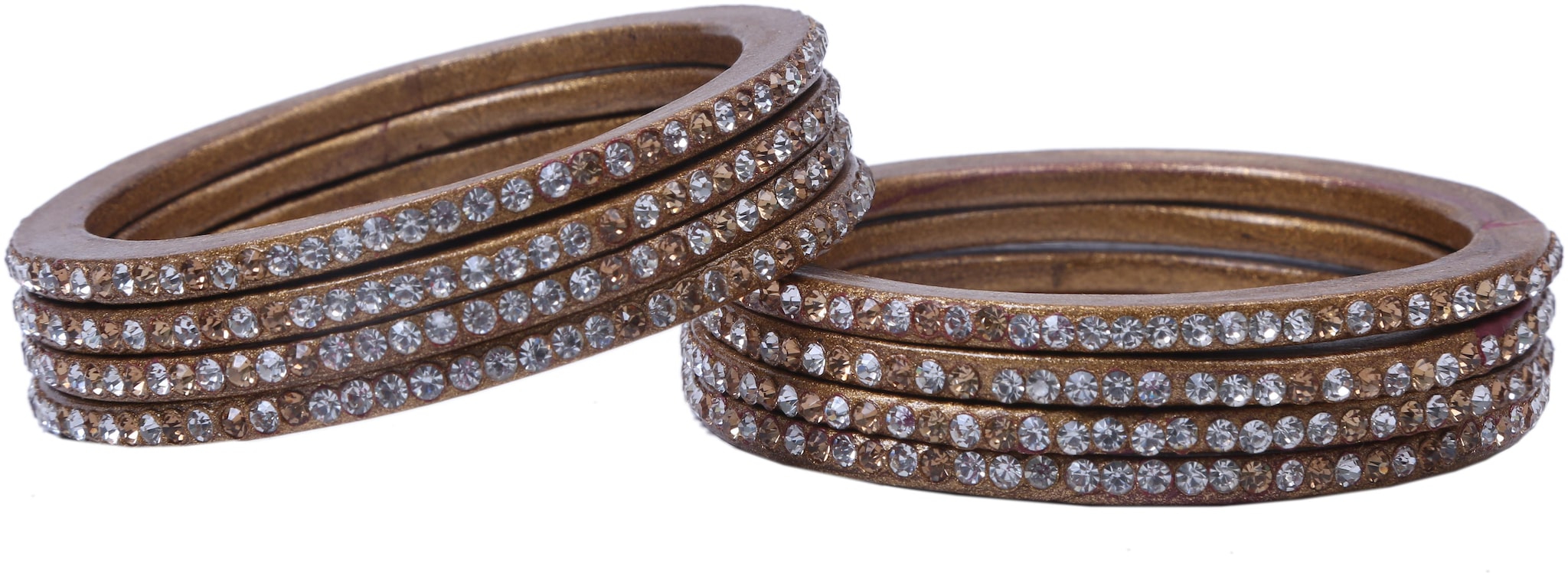 

Sukriti Handcrafted Golden Lac Bangles for Women - Set of 8