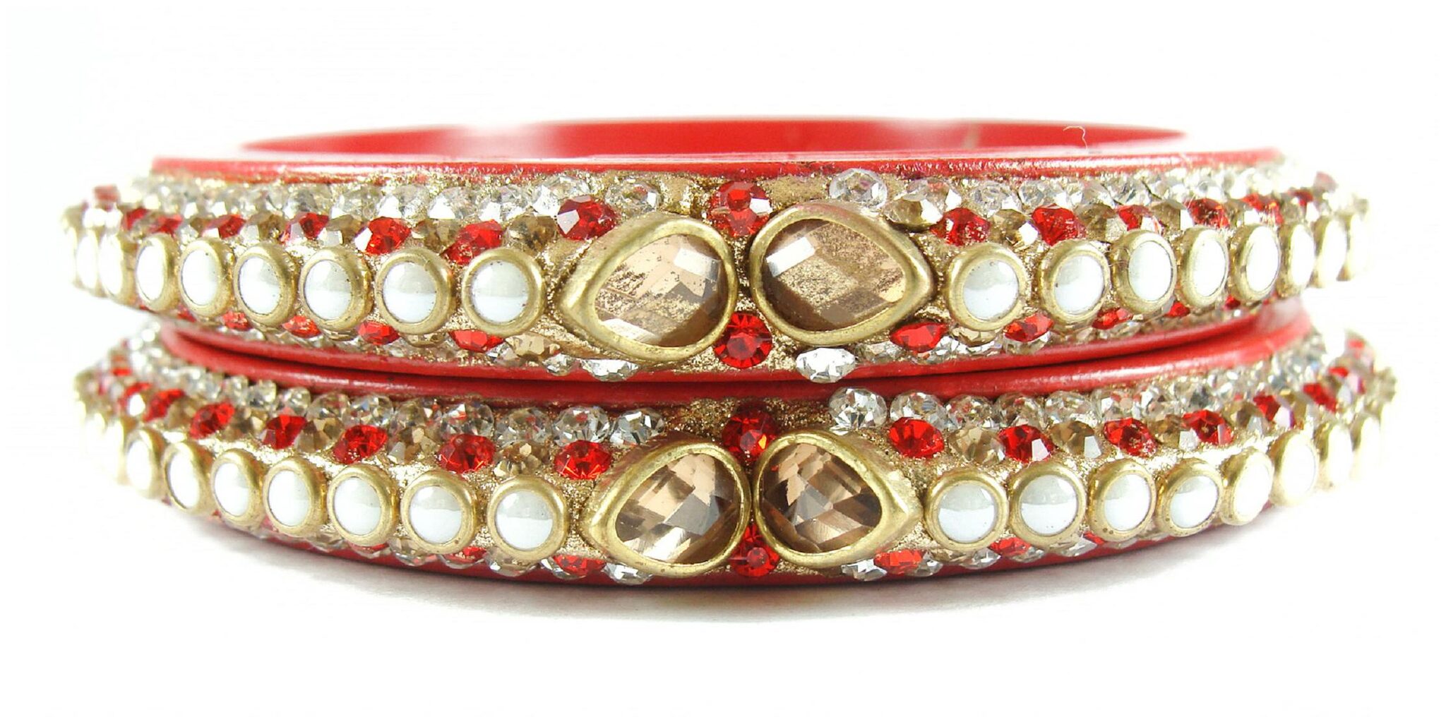 

Sukriti Rajasthani Elegant Red Lac Bangadi Bangle Set of 2