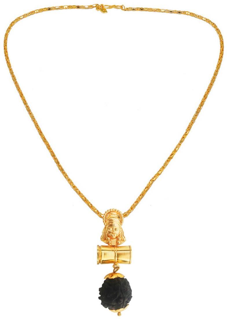 

Sullery Great Hindu God Hanuman Gold Brown Brass Pendant