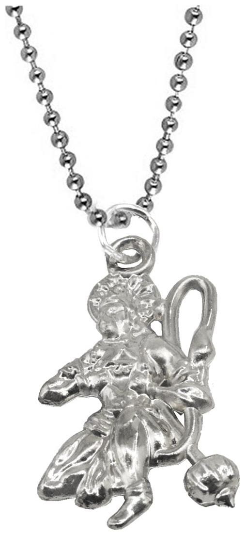 

Sullery Ram Bhakat Pawan Putra Bajrang Bali Hanuman Locket With Chain