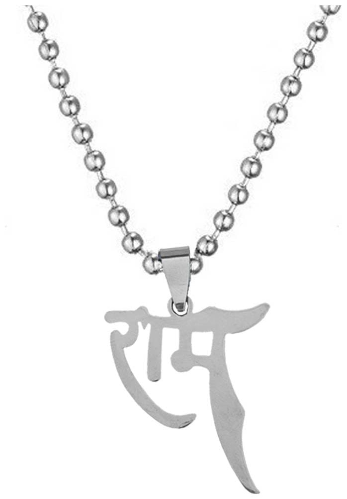 

Sullery Religious Jewelry Ram Letter Silver Stainless Steel Pendant