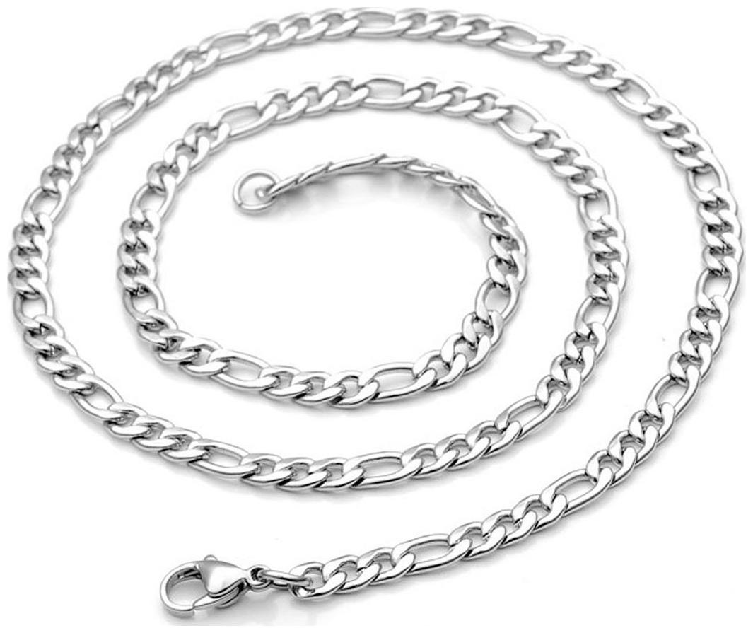 

Sullery Thickness Link With Lobster Clasp Silver Stainless Steel Chain For Men
