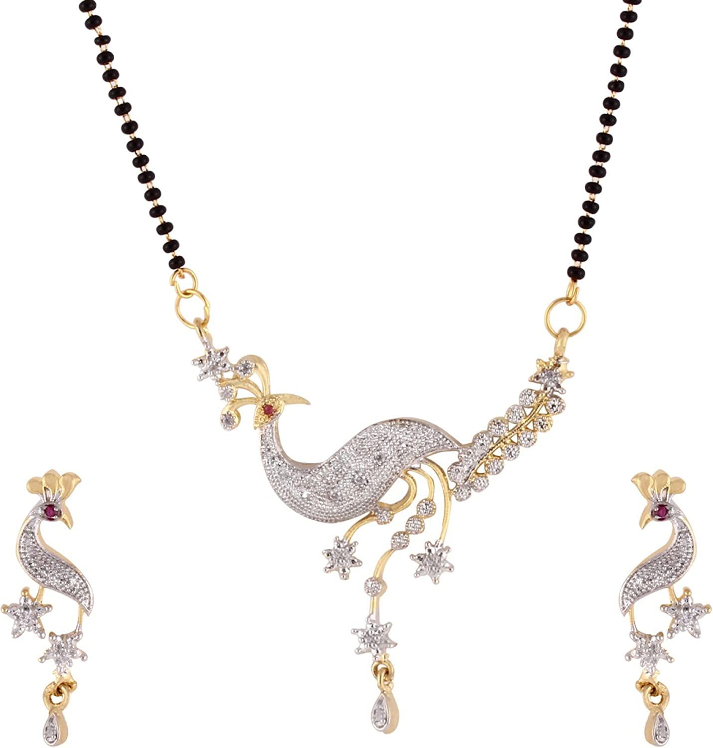 

Sunhari Jewels Peacock Mangalsutra set for Women