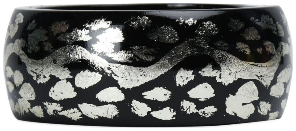

Supriya Black Silver Wood Bangle