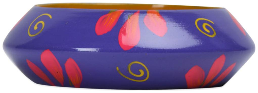 

Supriya Purple Tapered Wood Bangle