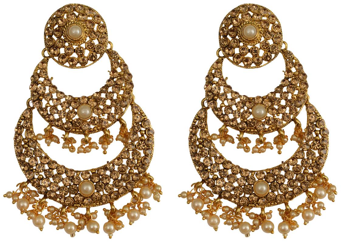 

Taj Pearl Traditional Drop Dangle Earrings