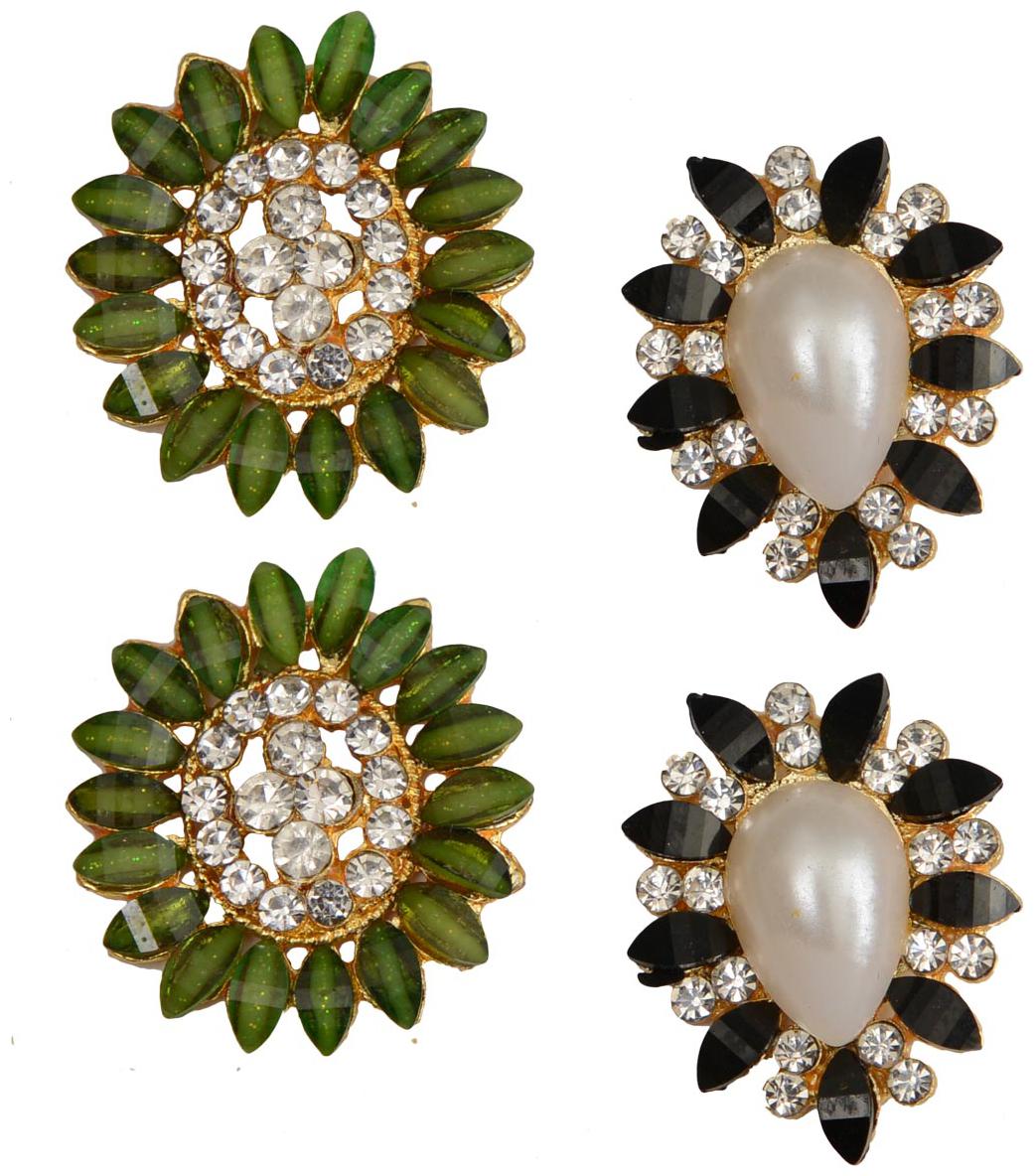 

Taj Pearl Two pairs designer Stud earrings