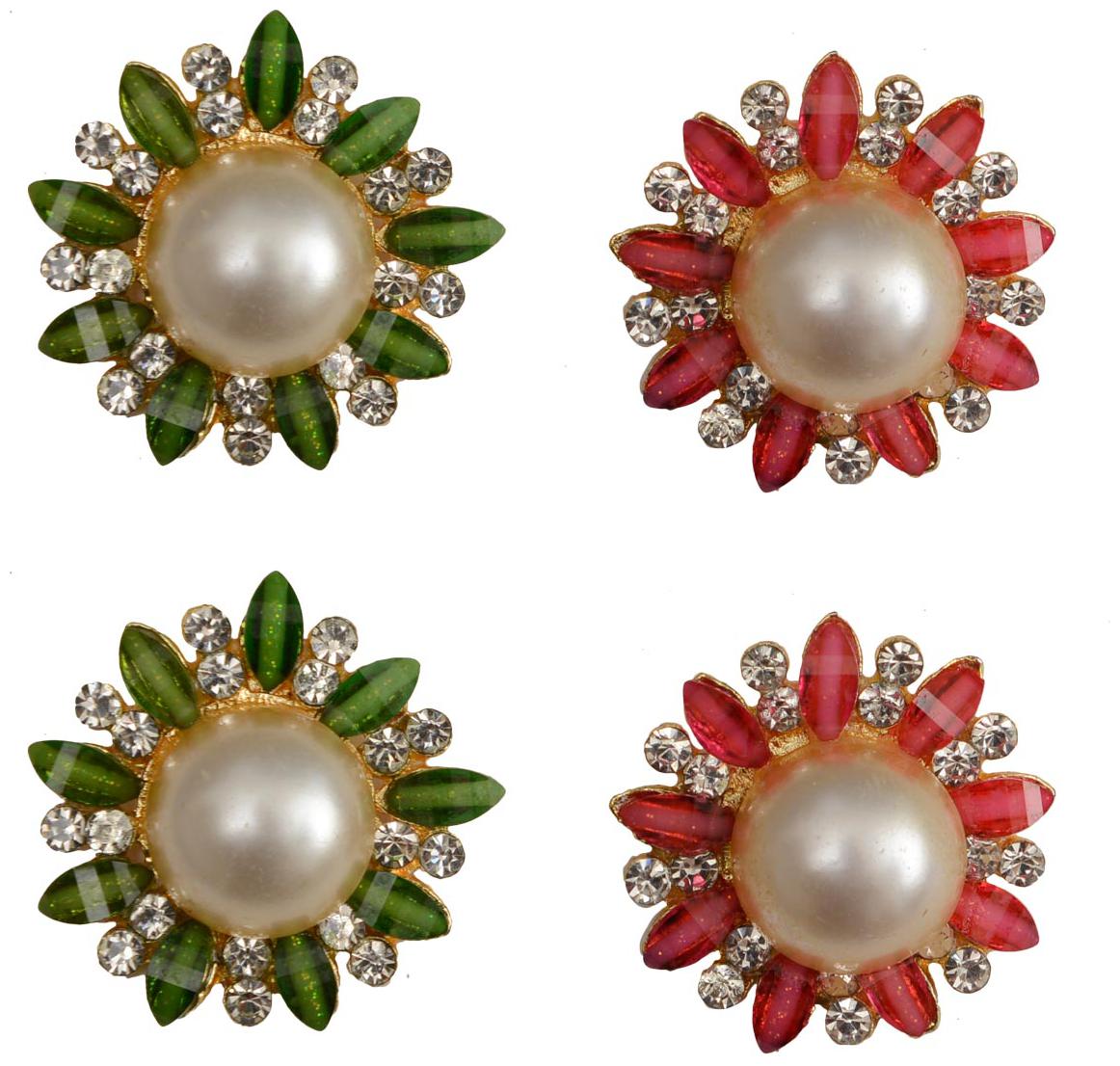 

Taj Pearl Two pairs designer Stud earrings