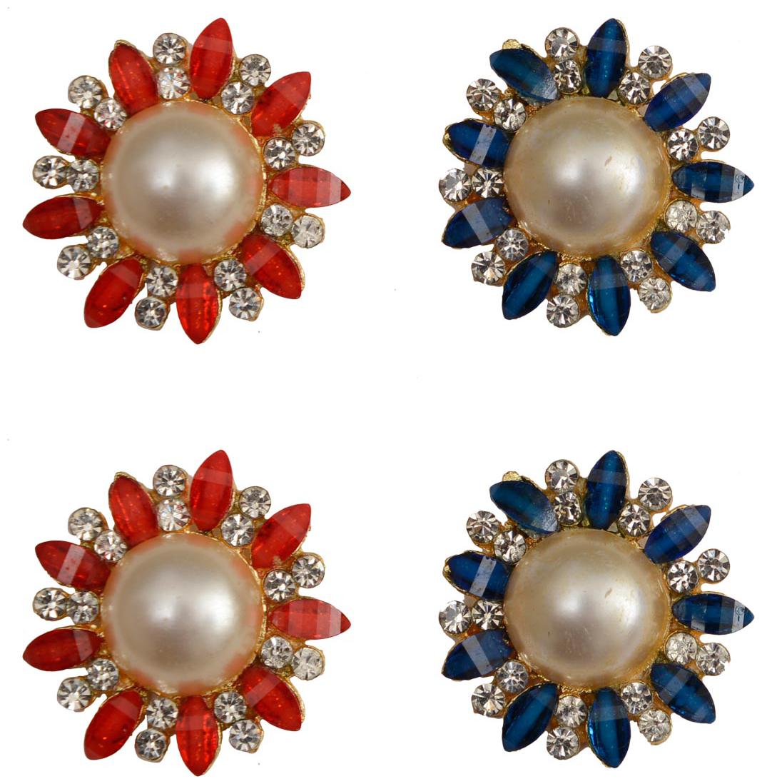 

Taj Pearl Two pairs designer Stud earrings