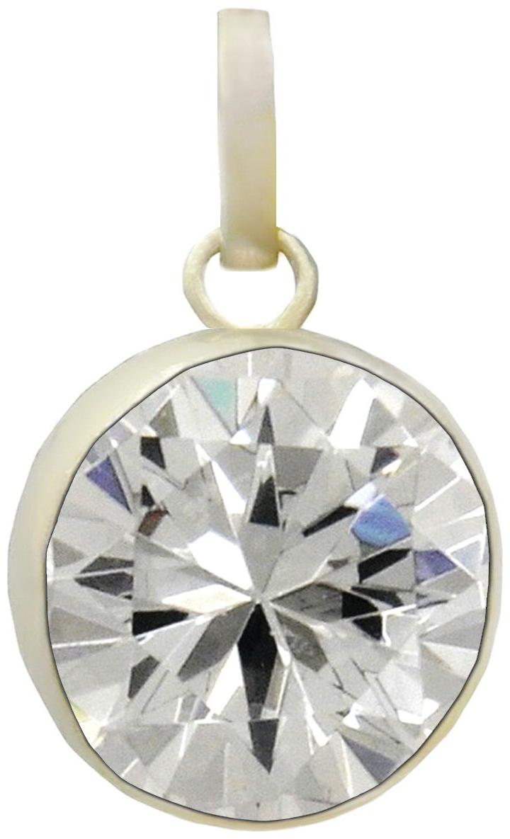 

Takshila Gems Zircon Pendant in Silver 925 Lab Certified 7 25 Ratti 6 52 Carat Zircon Stone Locket Jarkan Stone Locket