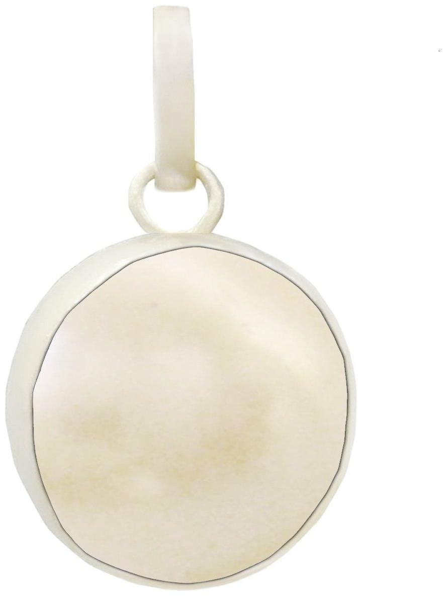 

Takshila Gems Natural Pearl Pendant in Silver 925 Lab Certified 7 25 Ratti 6 52 Carat Pendant Moti Locket