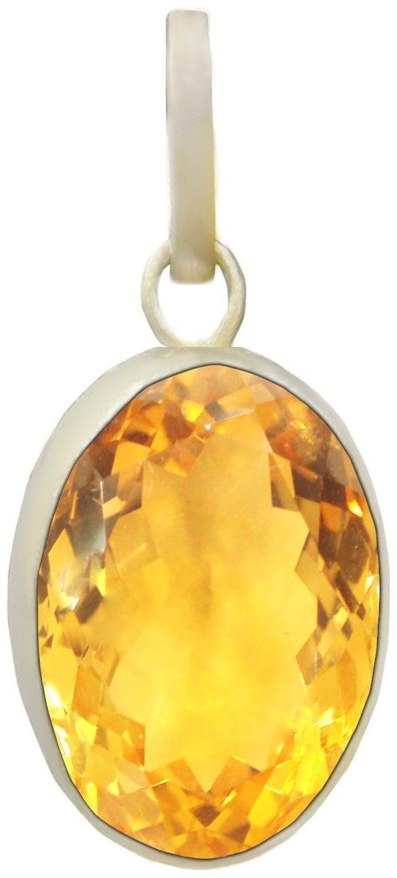 

Takshila Gems Natural Yellow Topaz Pendant 6 25 Ratti 5 62 Carat Lab Certified Pendant in Silver 925 Sunela Stone Locket