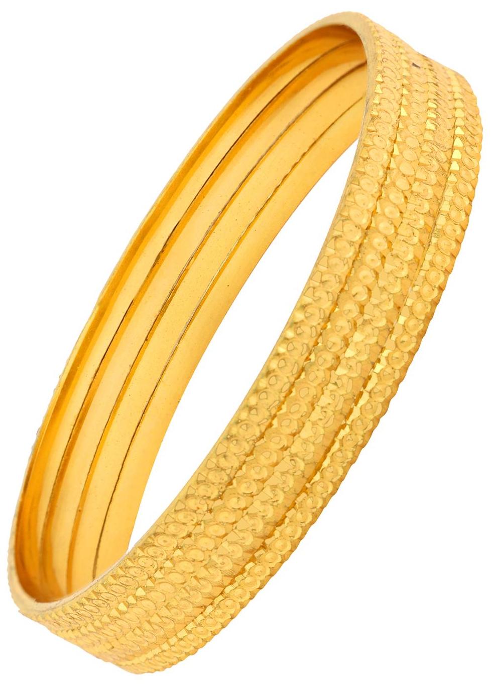 

The Jewelbox Golden Bangle Set