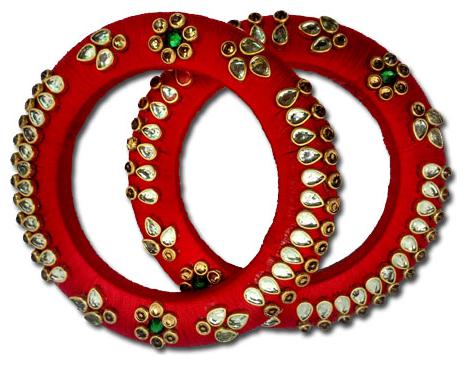 

Thread Kundan Bangri Bangles
