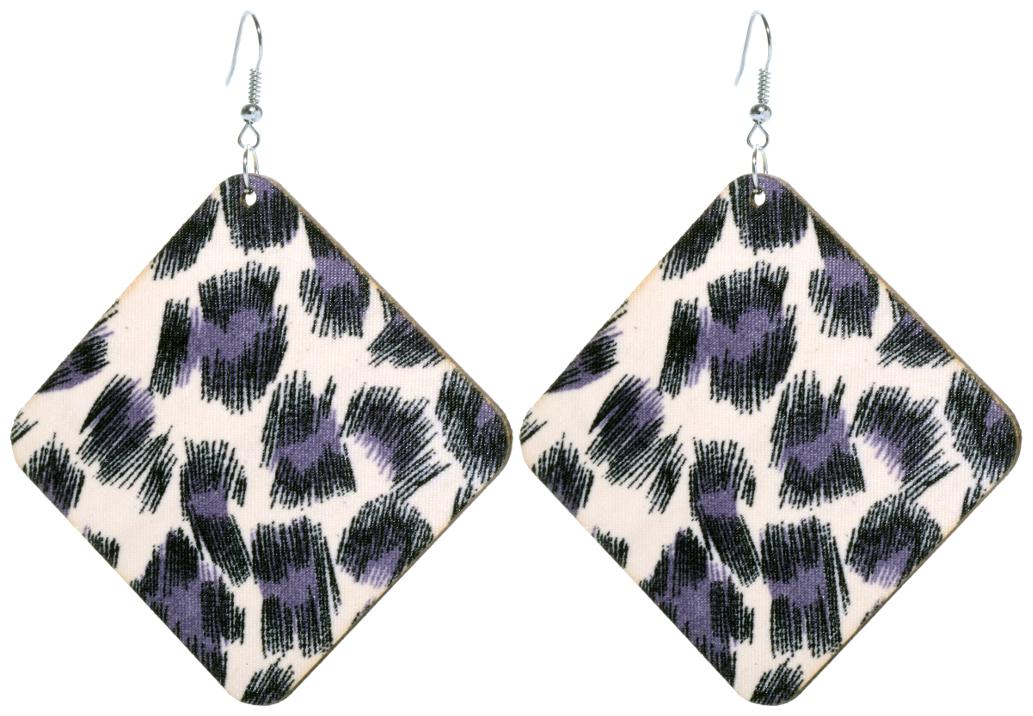 

Three Shades Handmade New Geometric Triangle Multilayer Multicolor Wooden Dangle Drop Earring for Women Girl s