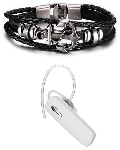 

THREE STRIP BRACELET WITH FREE BLUETOOTH W MONO HEADSET