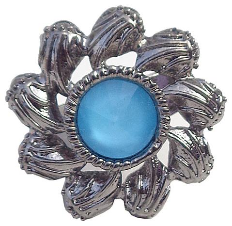 

Trendeela Com Ella Blue Stone Studded Blooming Floral Ring