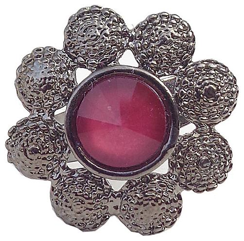 

Trendeela Com Ella Pink Stone Studded Blooming Floral Ring