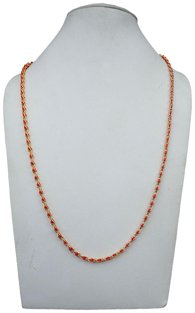 

Trendeela Fiona Yellow Gold Plated Designer Bead Chain For Women