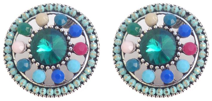 

Trendeela Seher Multicolored Stone Embellished Stud Earring
