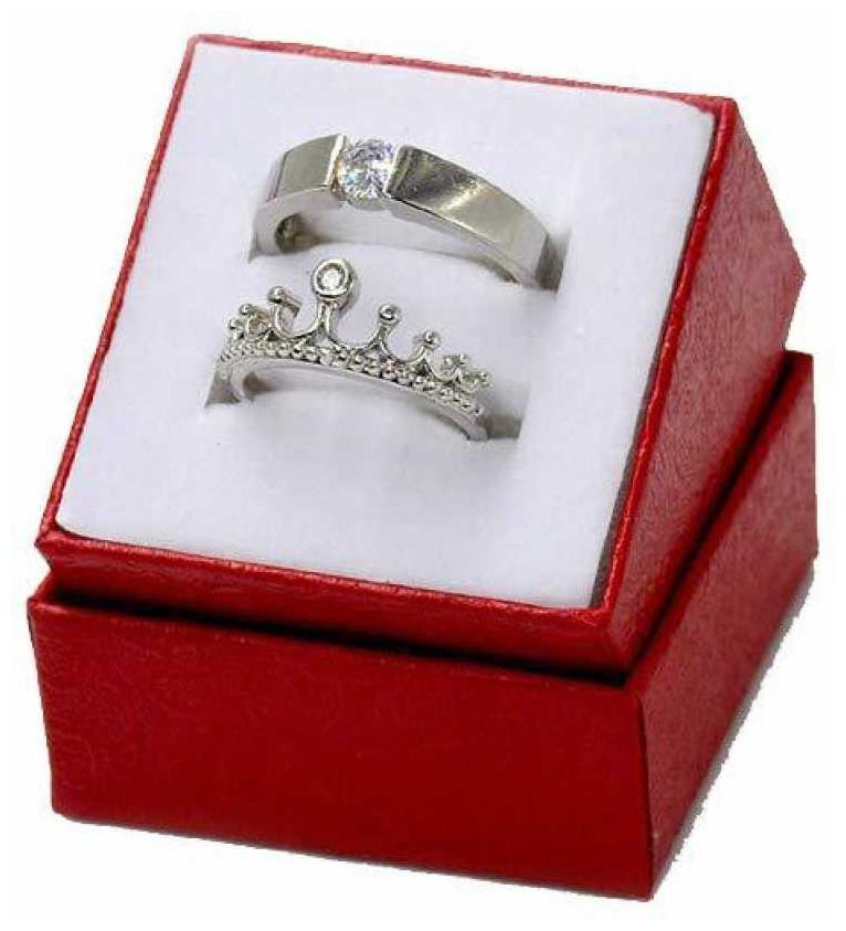 

Truelove Couple Ring for Valentine lovers in Silver plated