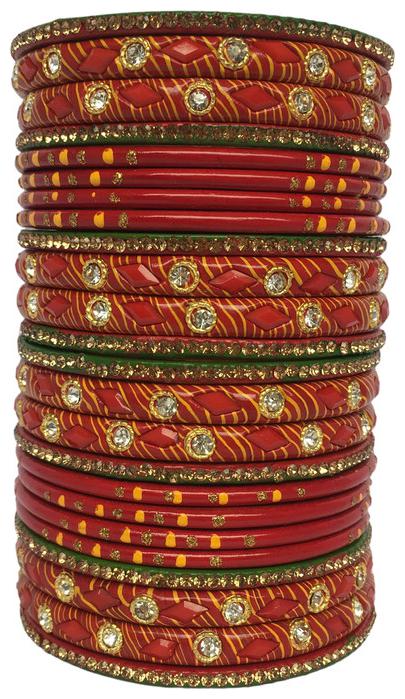 

Tuku S World Muzaffarpur Famous Lah Lac Lahthi( Bangle) Set For Women Pack Of 24