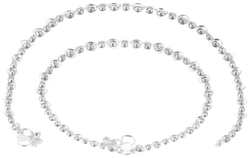 

Utkars Diamond studded Gold Anklet For women Girls