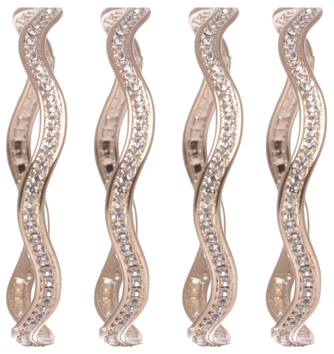 

Veejay Fashion Zircon Bangles Set of 4