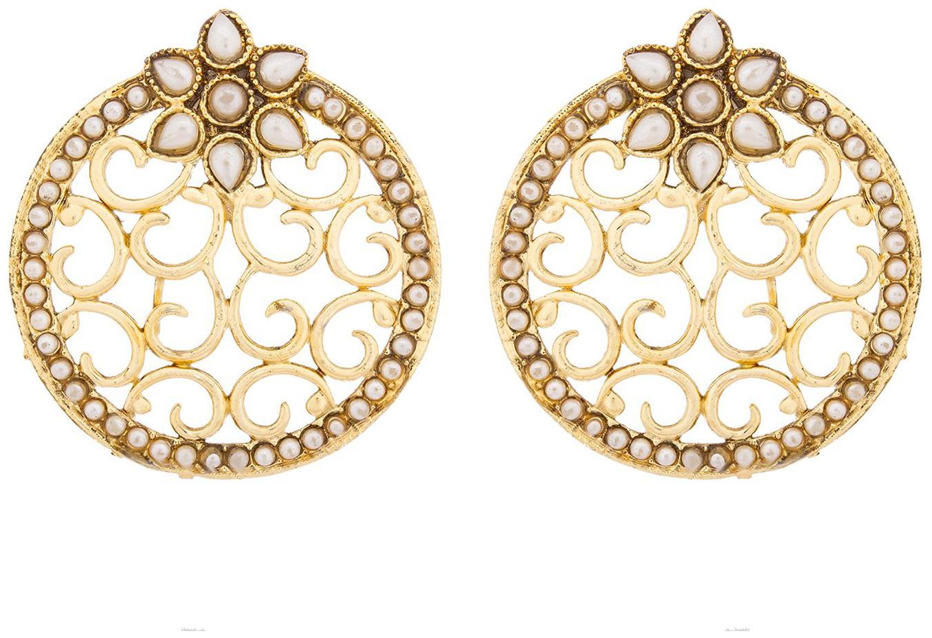 

Vermont Gold Plated Designer Gold Plated Stud Earrings for Women