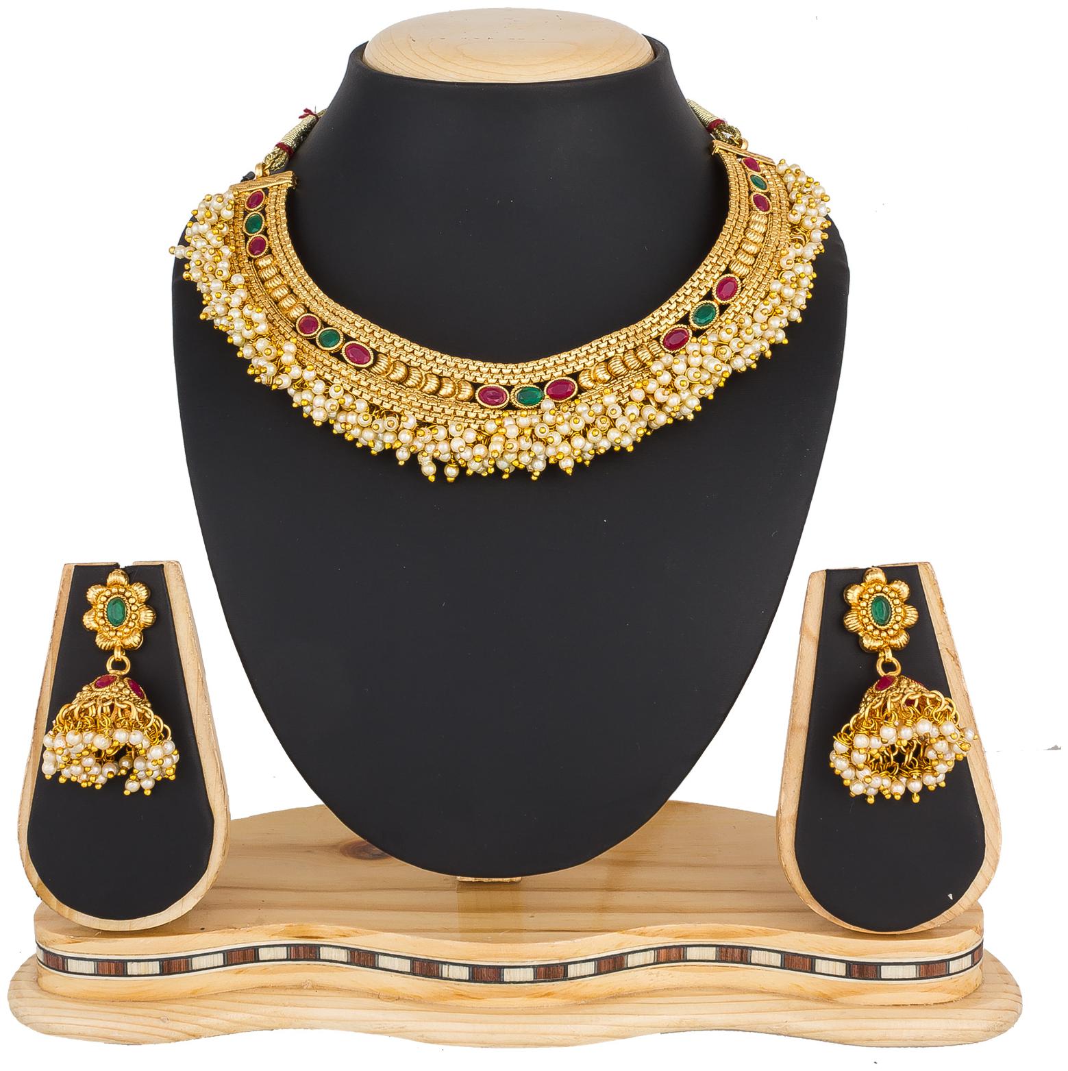 

Vermont Traditional Chocker Necklace Set For Women And Girls