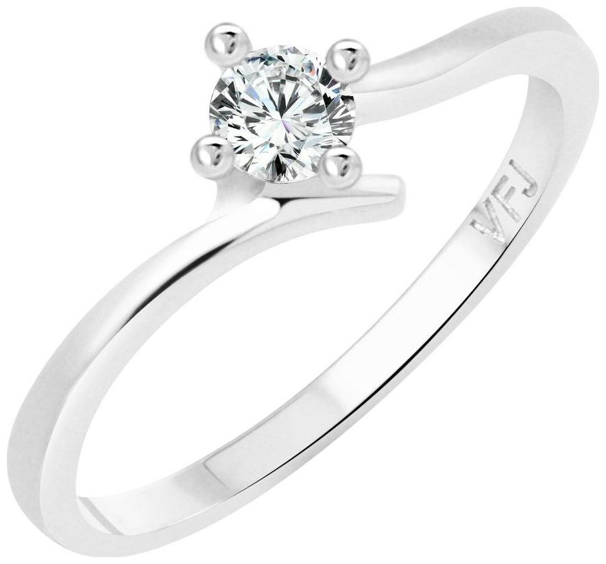 

Vighnaharta Youth Solitaire CZ Rhodium Plated Alloy Ring for Women and Girls