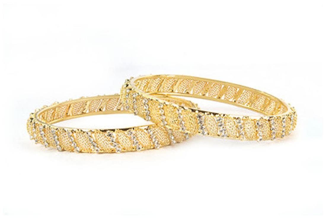 

VK Jewels Golden Bangle Set