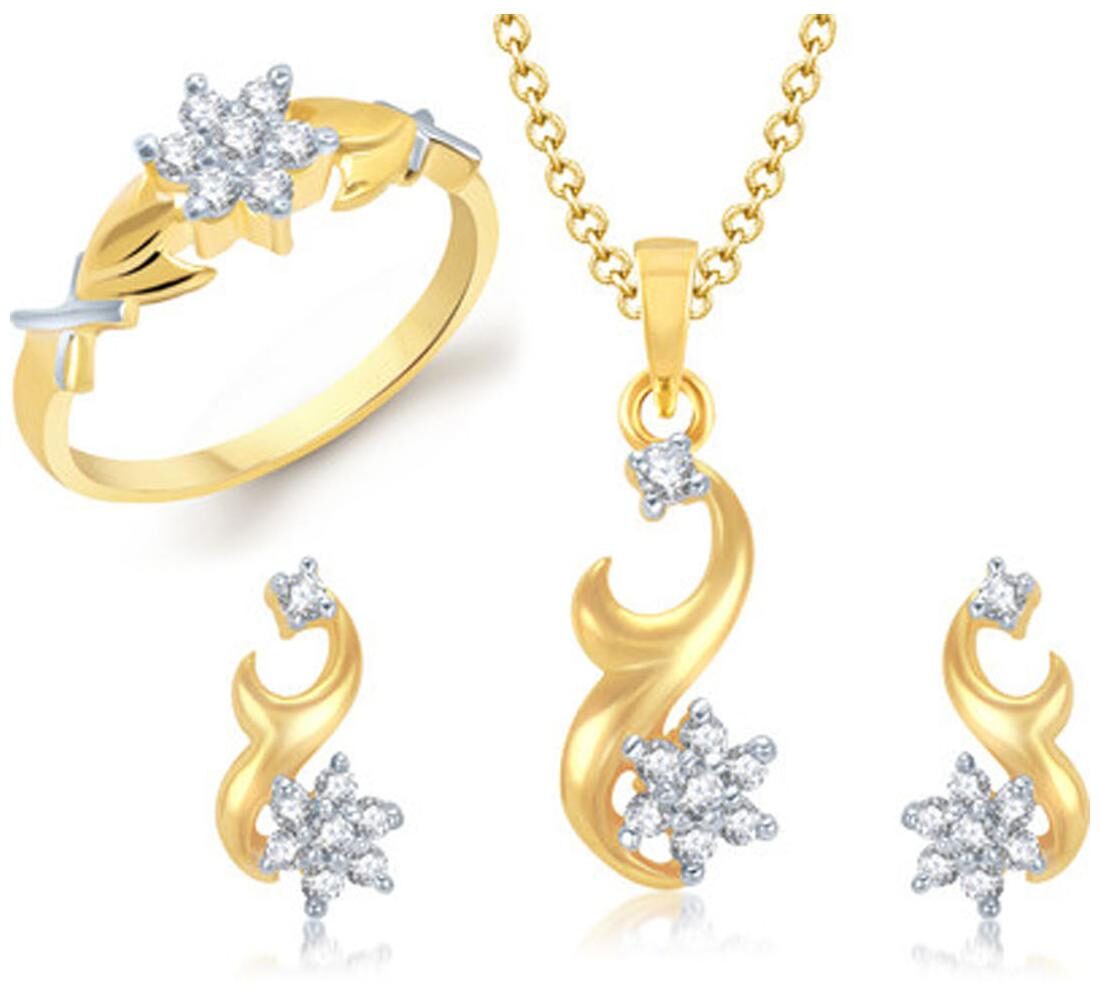 

VK Jewels Golden Jewel Set