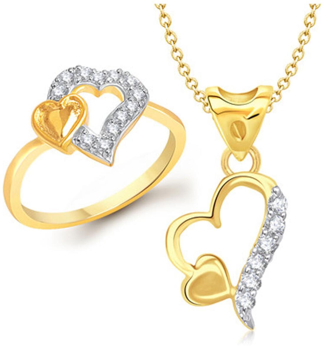 

VK Jewels Golden Jewel Set