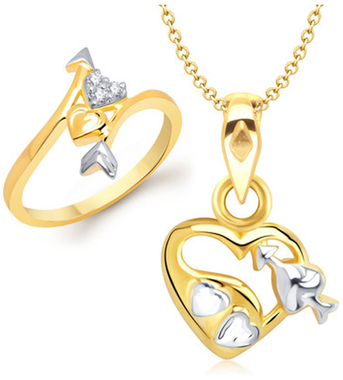 

VK Jewels Golden Jewel Set