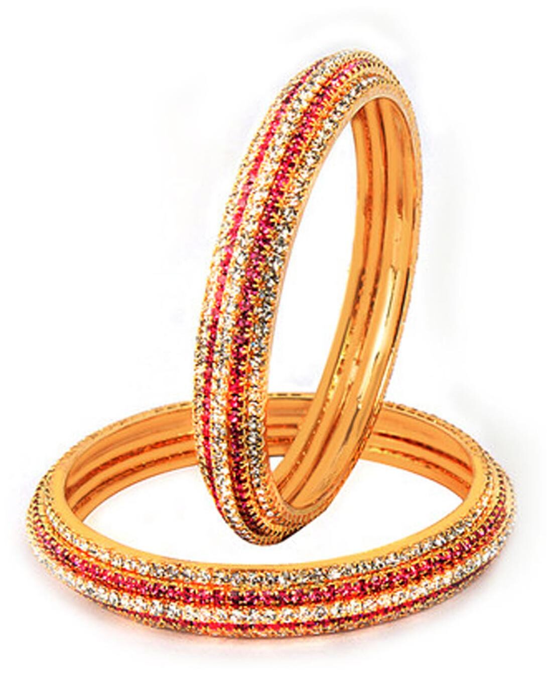 

VK Jewels Golden Bangle Set